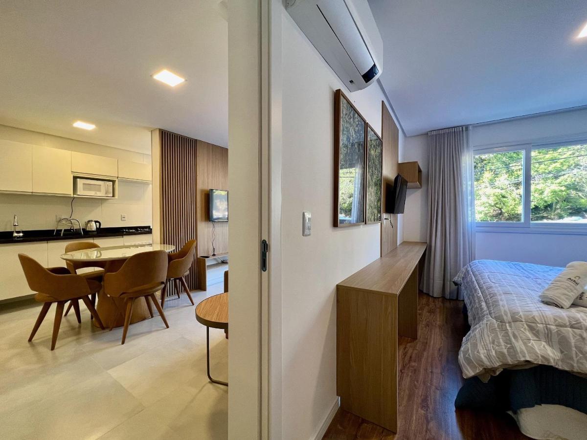 Apartamento Villa Hortensias 1Dorm Centro By Achei กาเนรา ภายนอก รูปภาพ