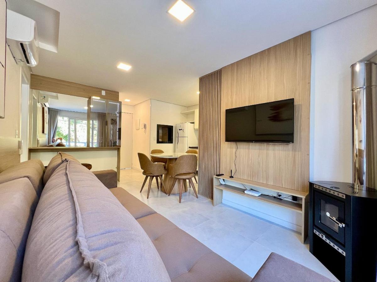 Apartamento Villa Hortensias 1Dorm Centro By Achei กาเนรา ภายนอก รูปภาพ